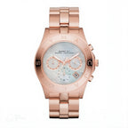 Marc By Marc Jacobs Blade Chronograph Pearl Dial Rose Gold Watch MBM8637