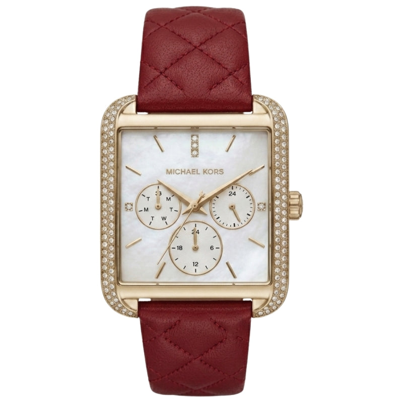 Michael Kors Pyper Red Leather Strap Women's Watch - MK2770 Main image