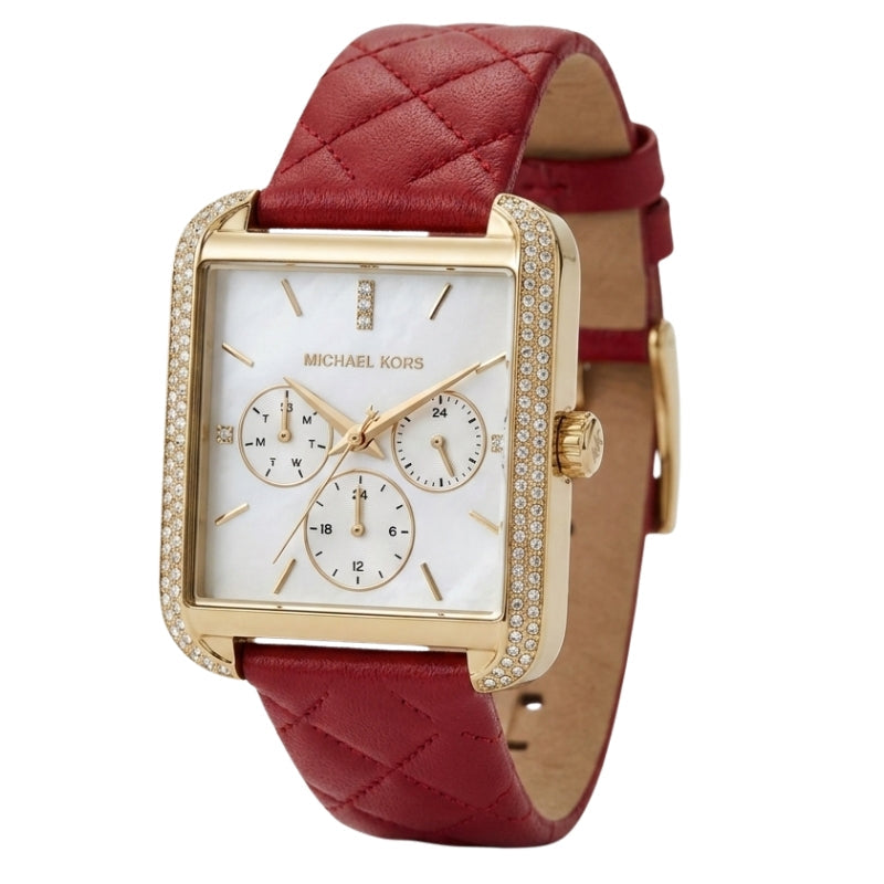 Michael Kors Pyper Red Leather Strap Women's Watch - MK2770 Secondary image