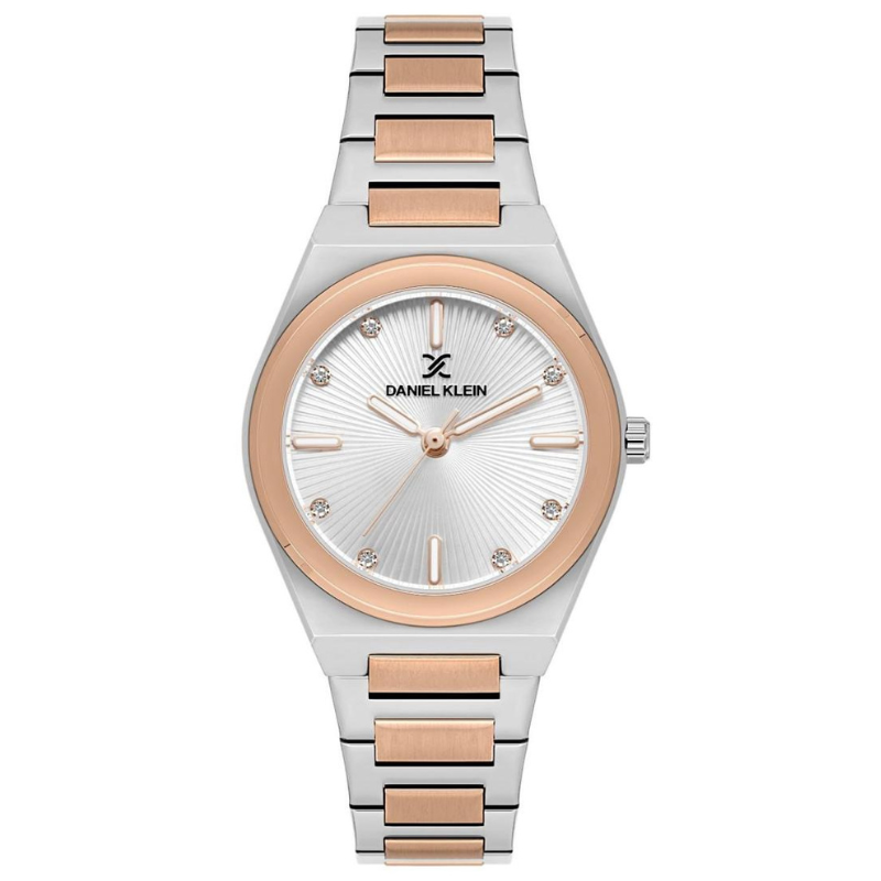 Daniel Klein Premium 32mm Silver Dial Two-Tone Unisex Watch DK.1.13900-6