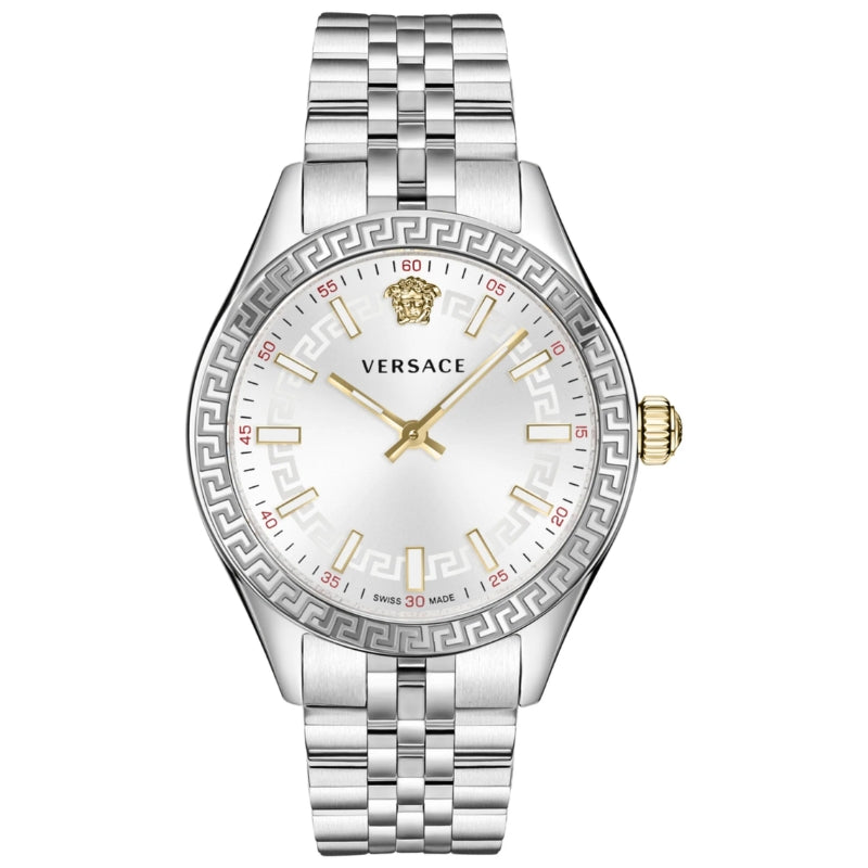 Versace Hellenyium Quartz White Dial Silver Steel Strap Women's Watch - VEHU00320 Main image