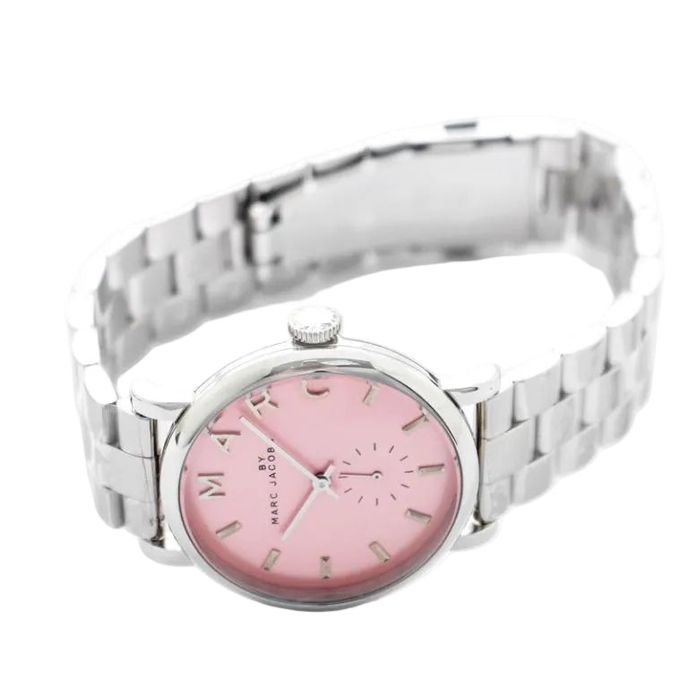 Marc By Marc Jacobs Baker Pink Dial Silver Tone Watch MBM3283 Secundaire afbeelding