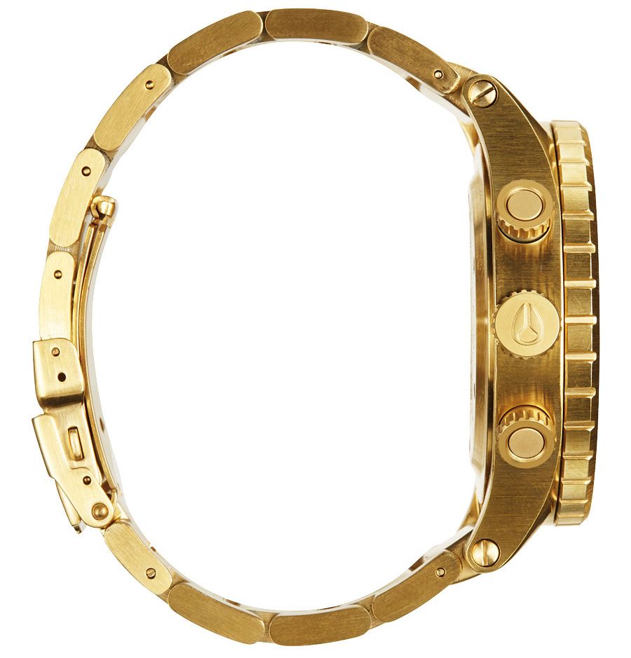 Nixon 48-20 Chrono Gold Tone Dial Men's Watch A486-502 (Minor Defect)