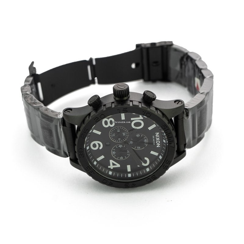 Nixon 51-30 Chrono All Black Men's Watch A083-001 Secundaire afbeelding