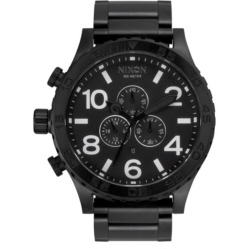 Nixon 51-30 Chrono All Black Men's Watch A083-001 Hoofdafbeelding