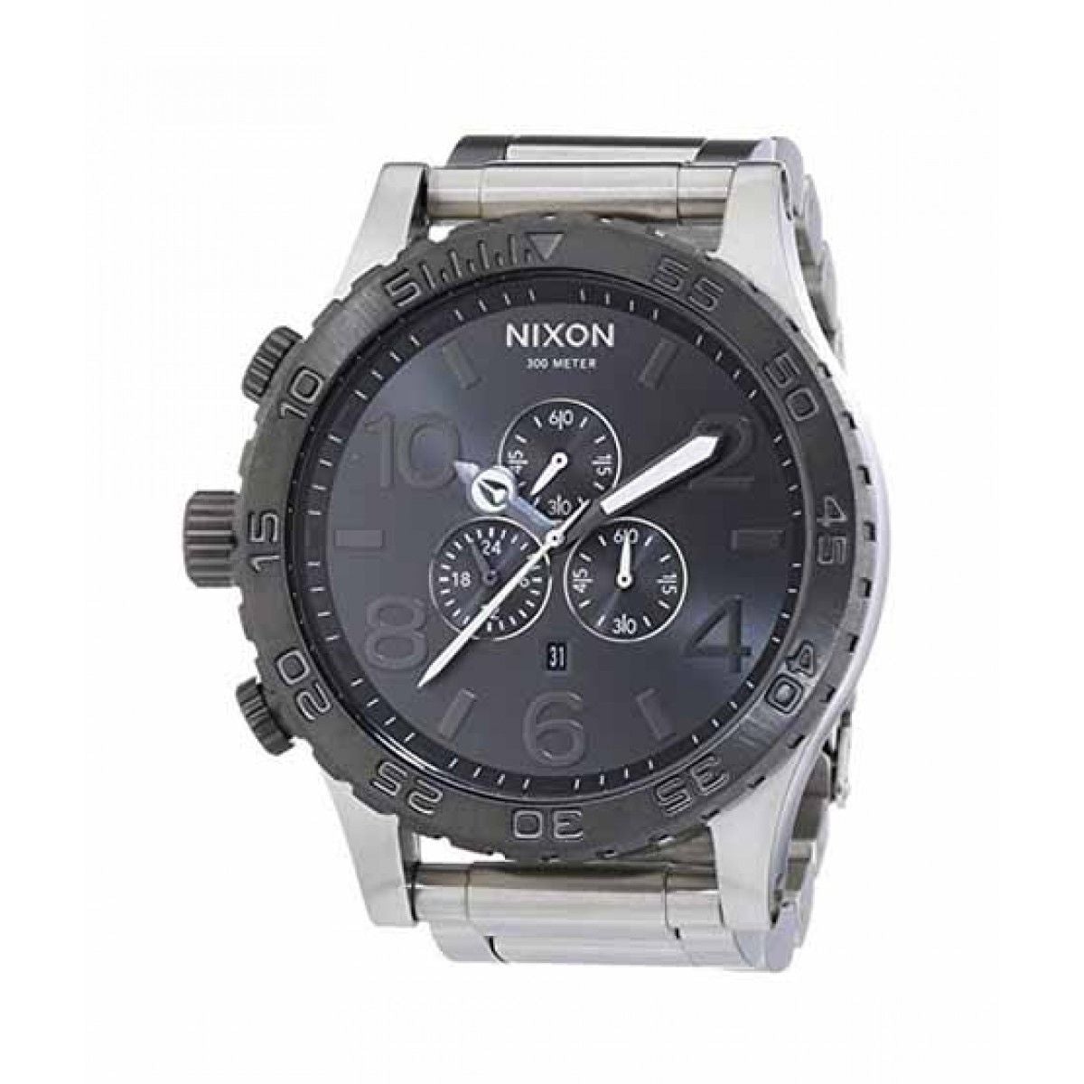 Nixon 51-30 Chrono Silver Gunmetal Herenhorloge A083-1762 Secundaire afbeelding