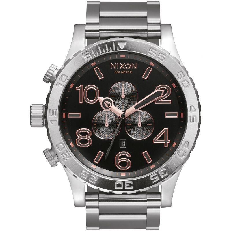Nixon 51-30 Herenhorloge met grijze roségouden wijzerplaat A083-2064 Hoofdafbeelding