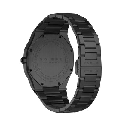 Noxbridge Revo 40mm Black Dial Black-Tone Unisex Watch ECC40B (Scratched Glass)