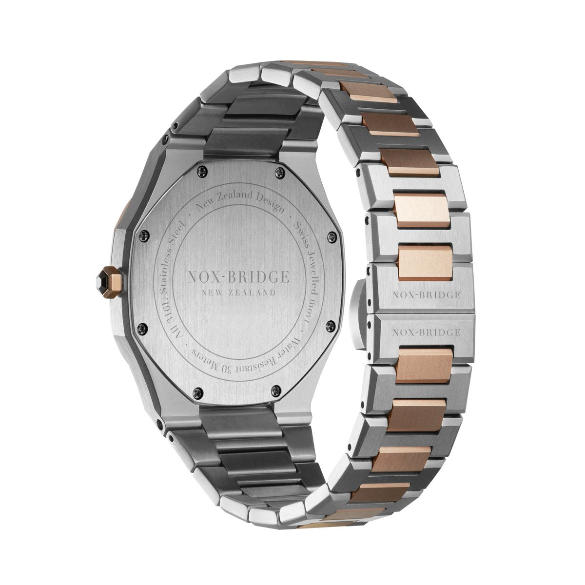 Noxbridge Revo White Dial Two-Tone Watch ECC40TT Secondary image