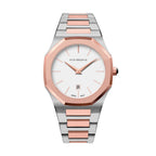 Noxbridge Revo White Dial Two-Tone Watch ECC40TT
