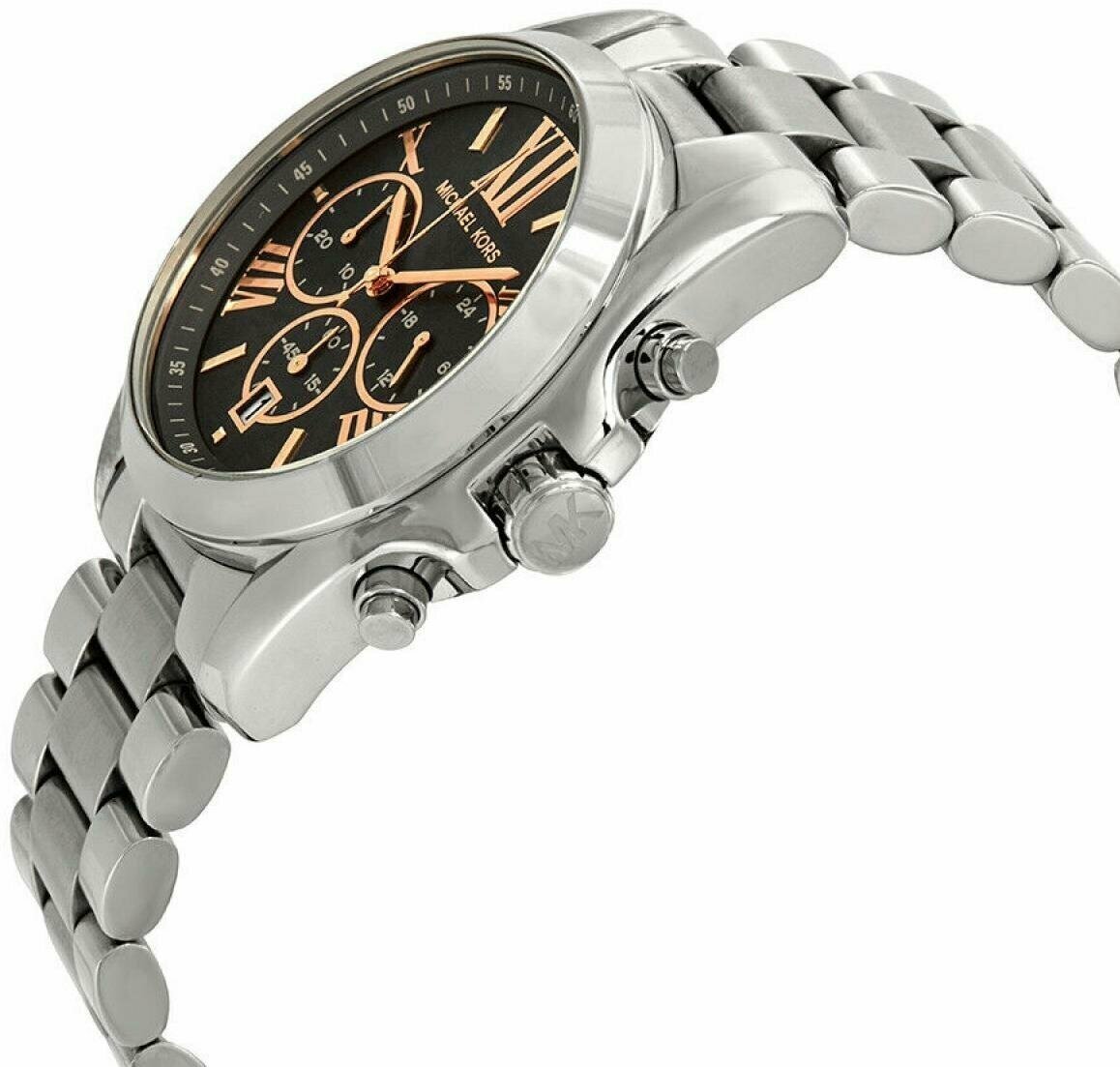 Michael Kors Bradshaw Chronograaf Herenhorloge met Grijze Wijzerplaat en Zilveren Kast - MK6557 Secundaire afbeelding