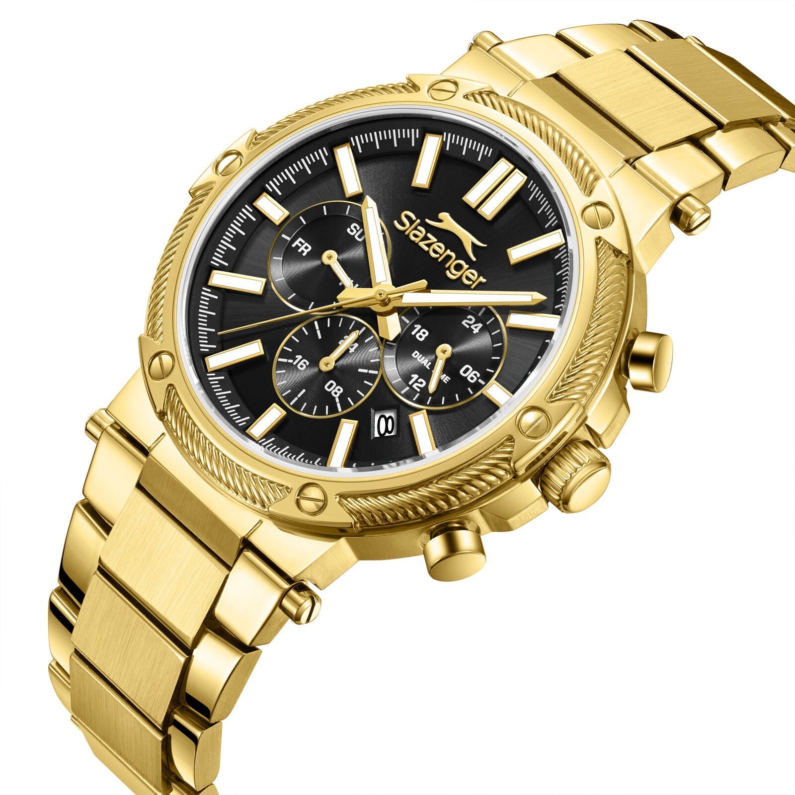 Slazenger Dressy Sport Multifunction Black Dial Gold Watch - SL.09.2603.2.150 Secondary image