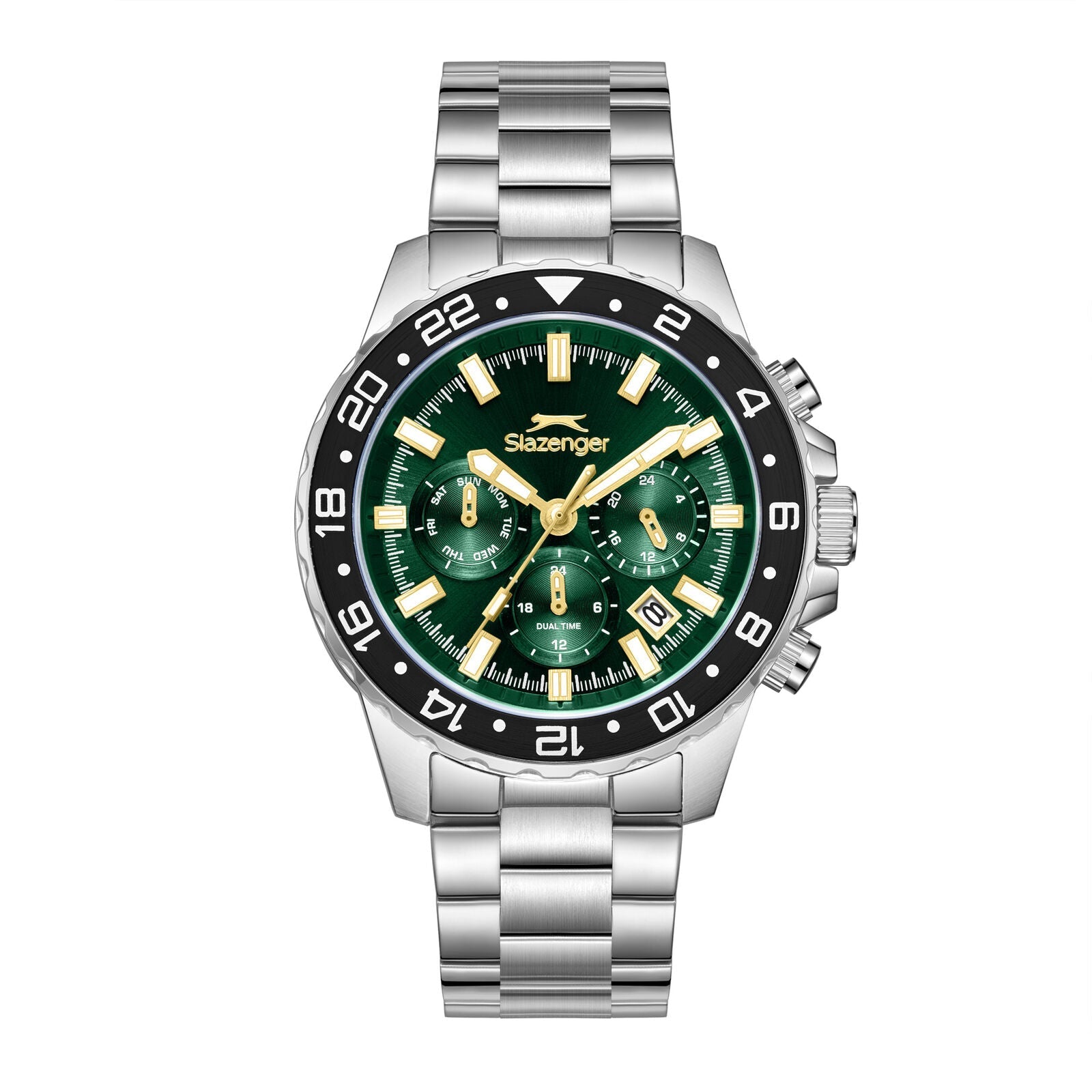 Slazenger Multifunction Green Dial Silver Watch - SL.09.2552.2.04 Main image