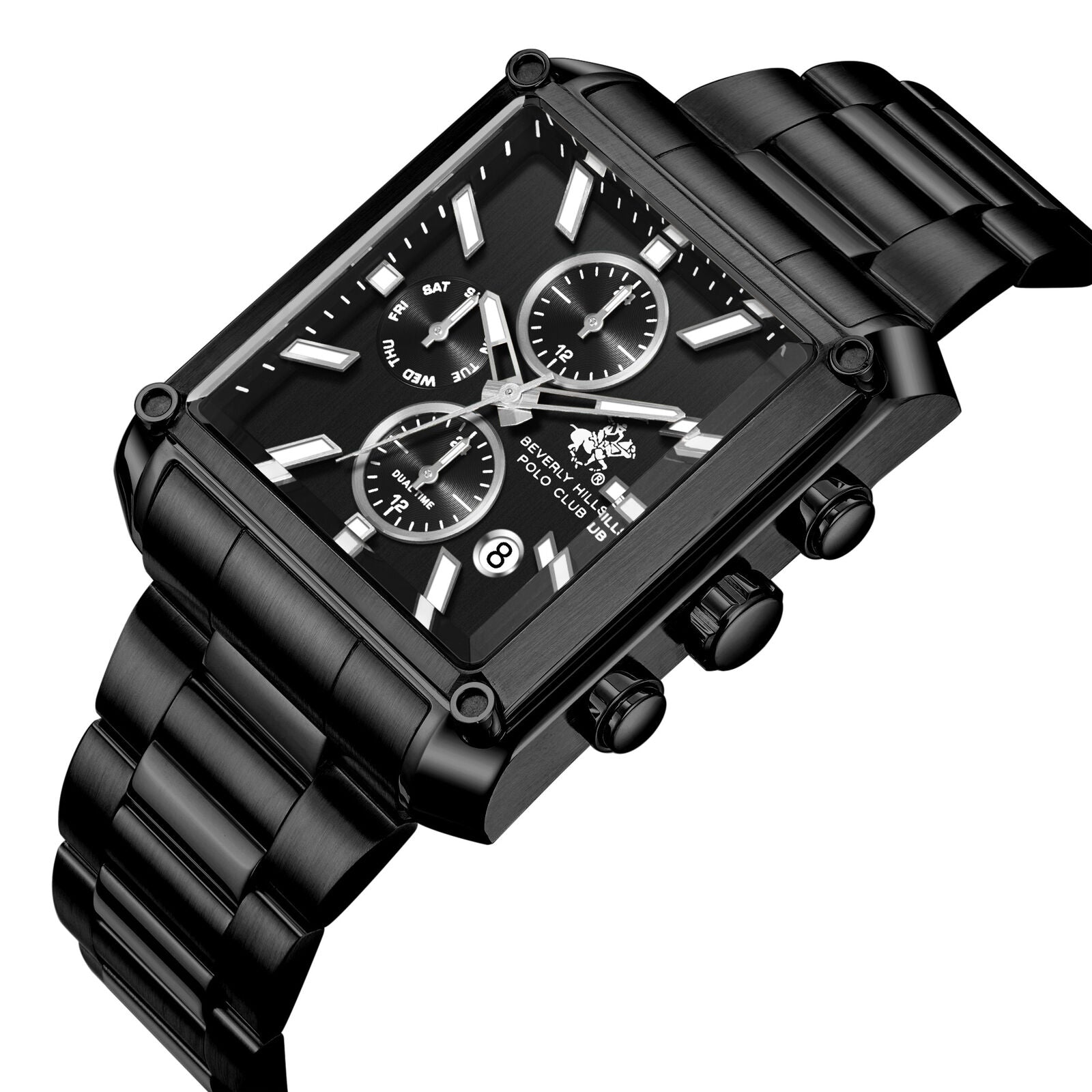 Beverly Hills Polo Club Dual Time Multifunction All Black Watch BP3868X.650 Secondary image