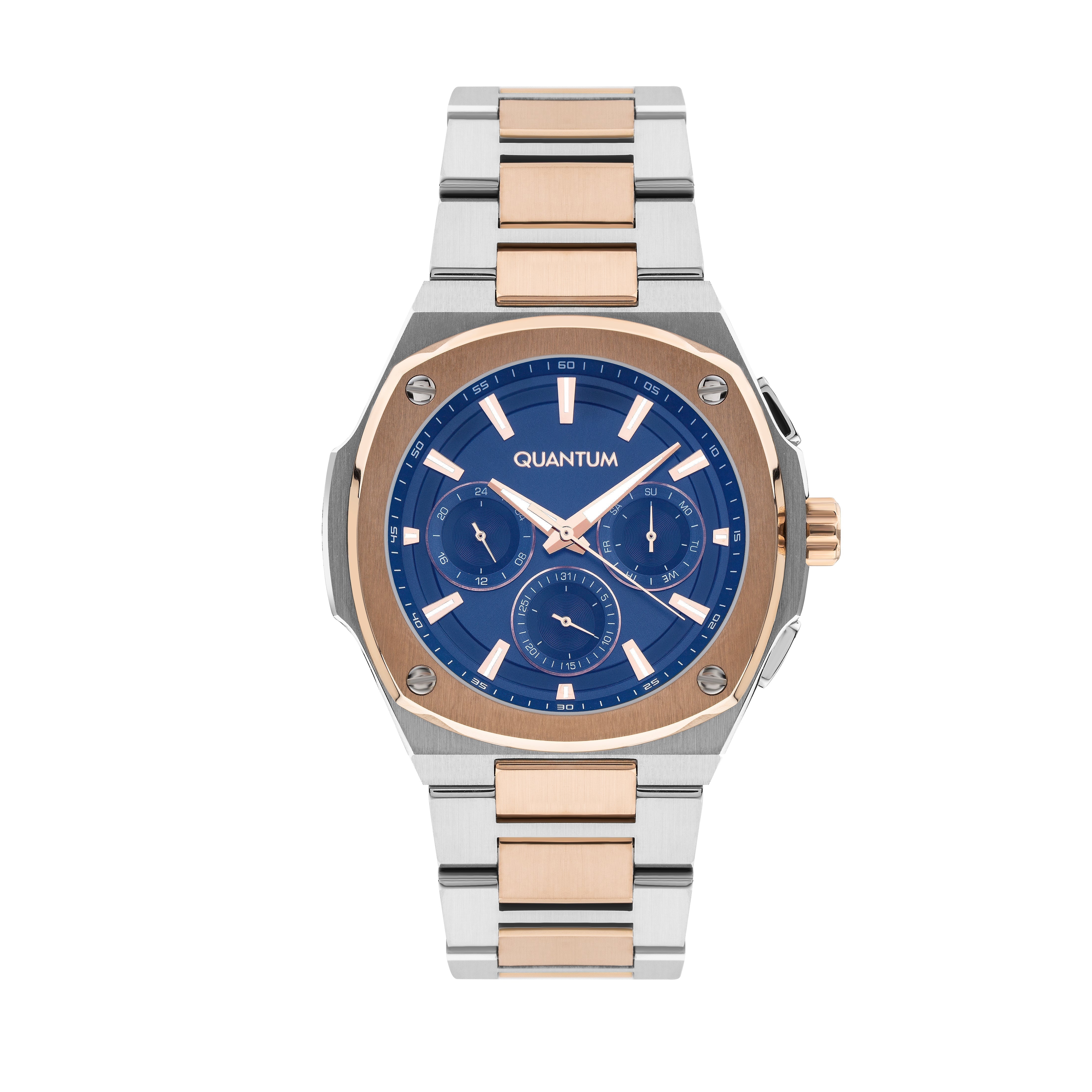Quantum Adrenaline Patterned Multi-Function Blue Dial Two-Tone Watch ADG1032.590 Main image