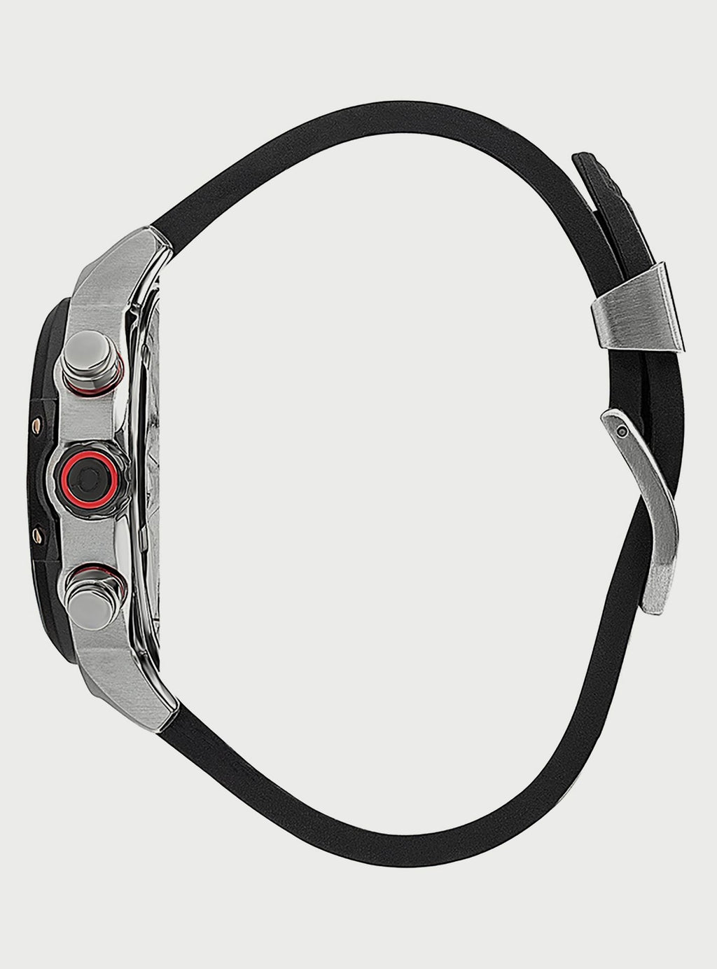 Quantum Chronograph Black Strap Black Dial Sporty Date Watch HNG956.351