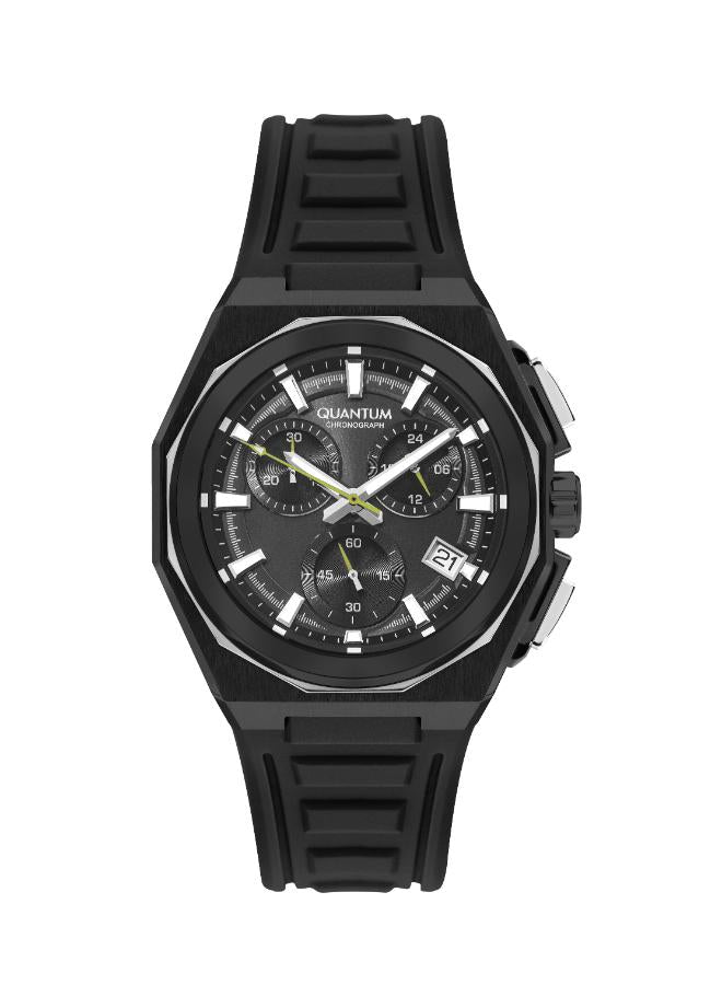 Quantum All Black Chronograph Date Display Watch PWG1078.651 Main image