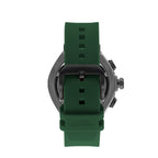 Quantum Hunter Chronograph Green Strap Black Dial Date Watch HNG1010.656