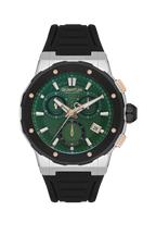 Quantum Hunter Chronograph Green Dial Black Strap Date Watch HNG1082.371