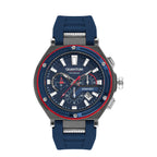 Quantum Hunter All Dark Blue & Gunmetal Chronograph Date Watch HNG1010.099