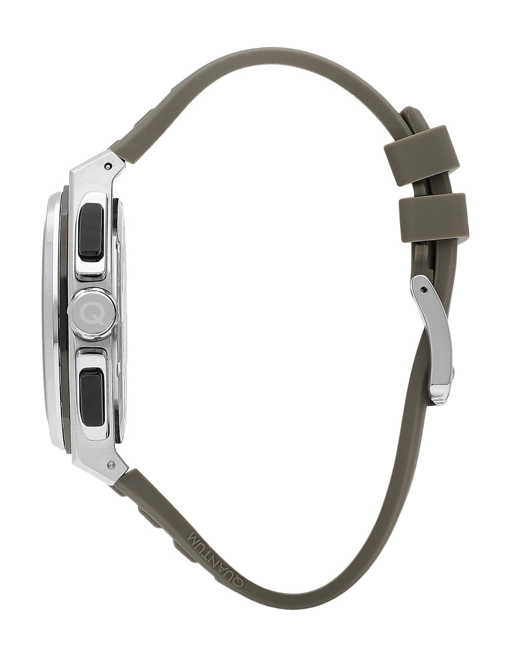 Quantum Multi-Function Beige Strap Black Dial Silver Watch PWG1078.357