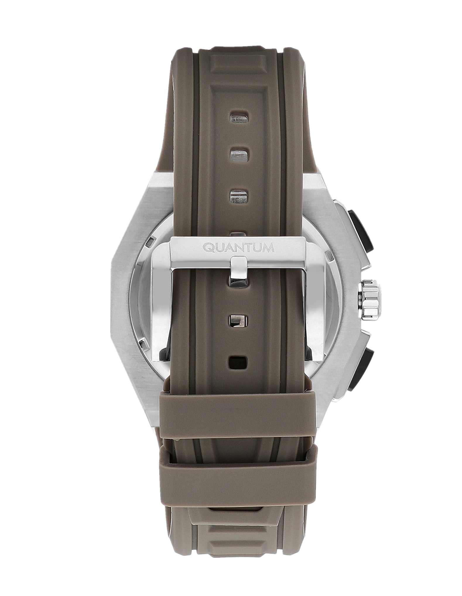Quantum Multi-Function Beige Strap Black Dial Silver Watch PWG1078.357