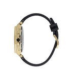 Quantum Chronograph Black Dial Gold Case Strap Watch PWG1005.151