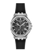 Quantum Multifunction Black Strap Gun Dial Date Watch HNG949.351