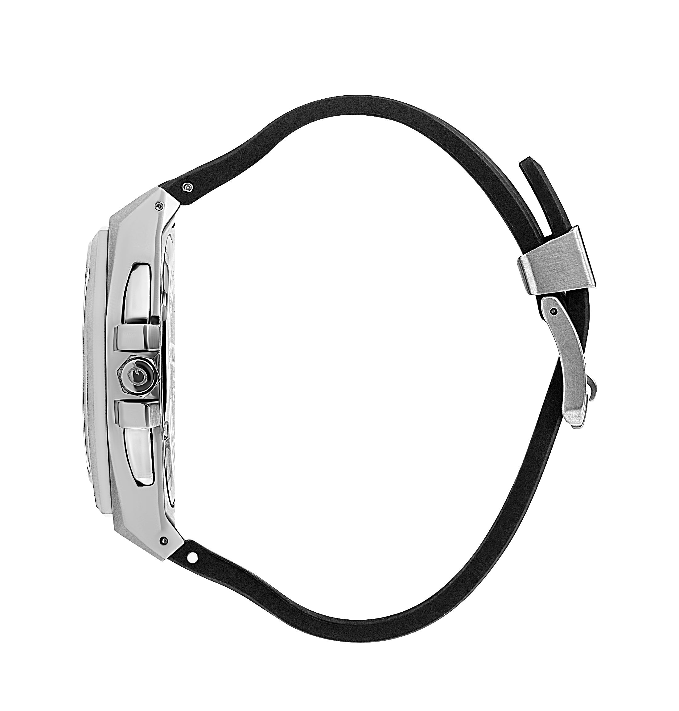 Quantum Multifunction Black Strap Gun Dial Date Watch HNG949.351