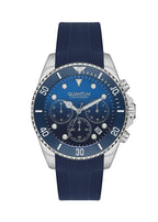 Quantum Chronograph Blue Dial Blue Strap Silver Watch PWG1099.399