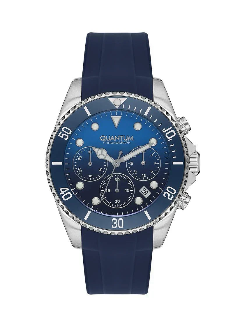 Quantum Chronograph Blue Dial Blue Strap Silver Watch PWG1099.399 Main image