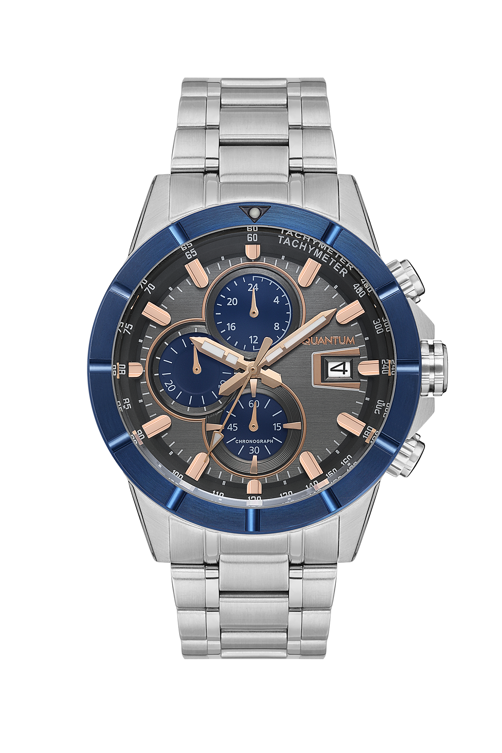 Quantum Grey Dial Chronograph Watch – HNG1067.360
