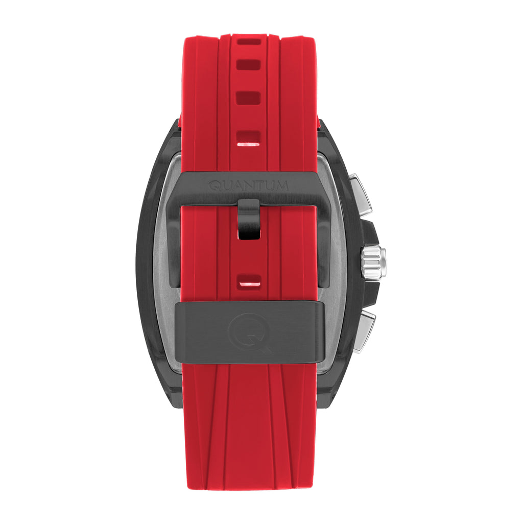 Quantum Mutli-Function Grey Dial Red Strap Watch HNG997.068