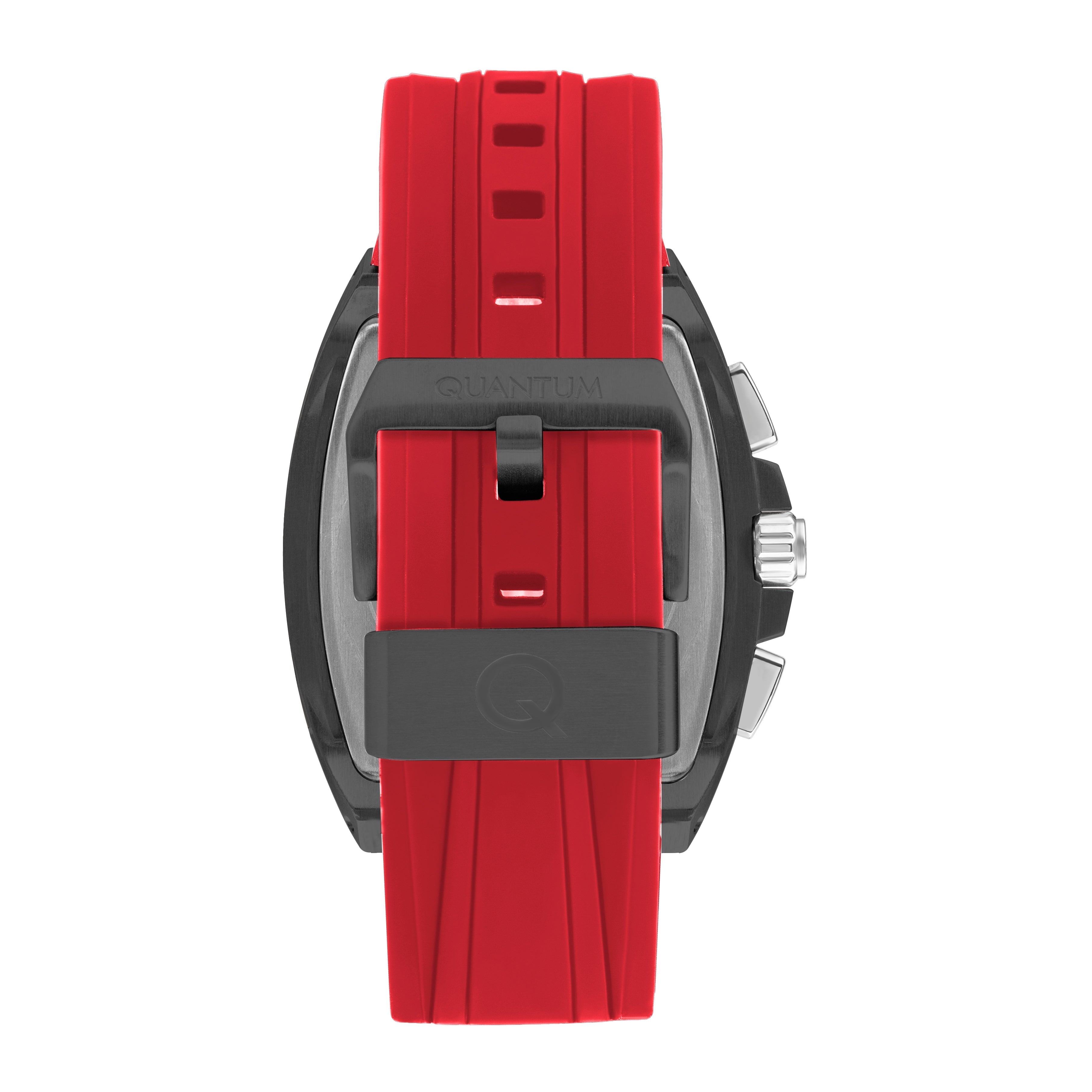 Quantum Mutli-Function Grey Dial Red Strap Watch HNG997.068