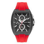 Quantum Mutli-Function Grey Dial Red Strap Watch HNG997.068