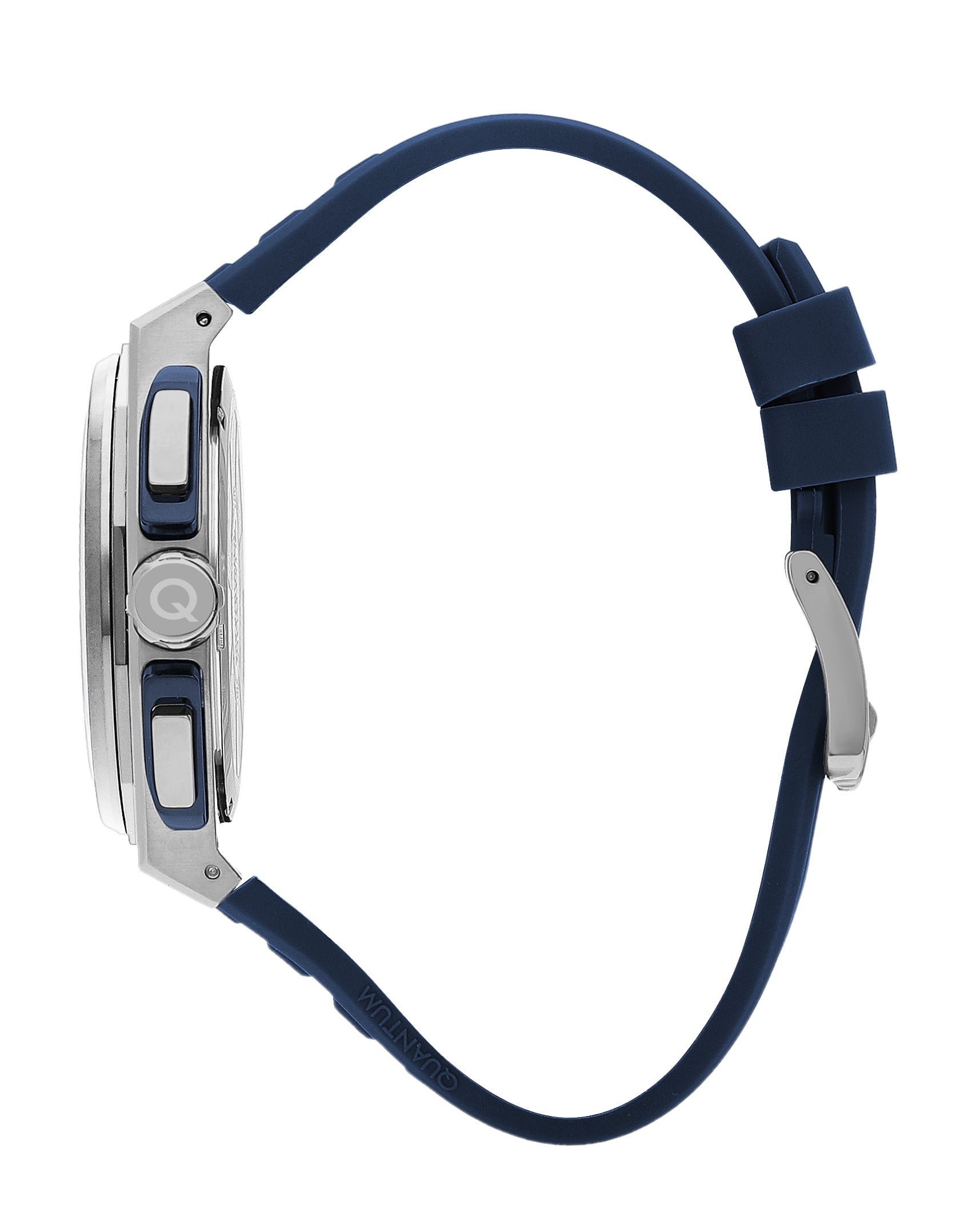 Quantum Navy Multifunction Blue Strap Blue Dial Silver Watch PWG1078.399 Secundaire afbeelding