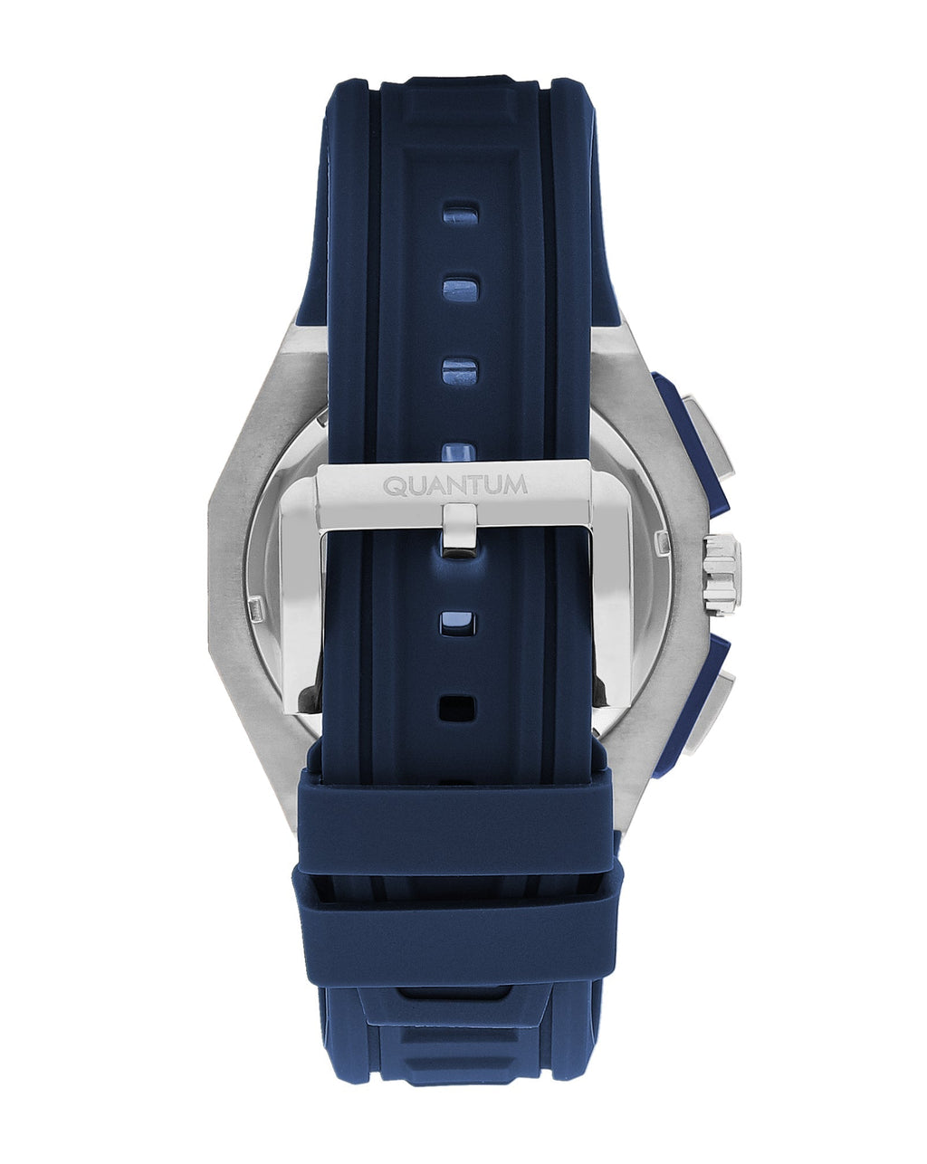 Quantum Navy Multifunction Blue Strap Blue Dial Silver Watch PWG1078.399