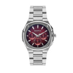 Quantum Multifunction Red Dial Silver Watch ADG1032.380