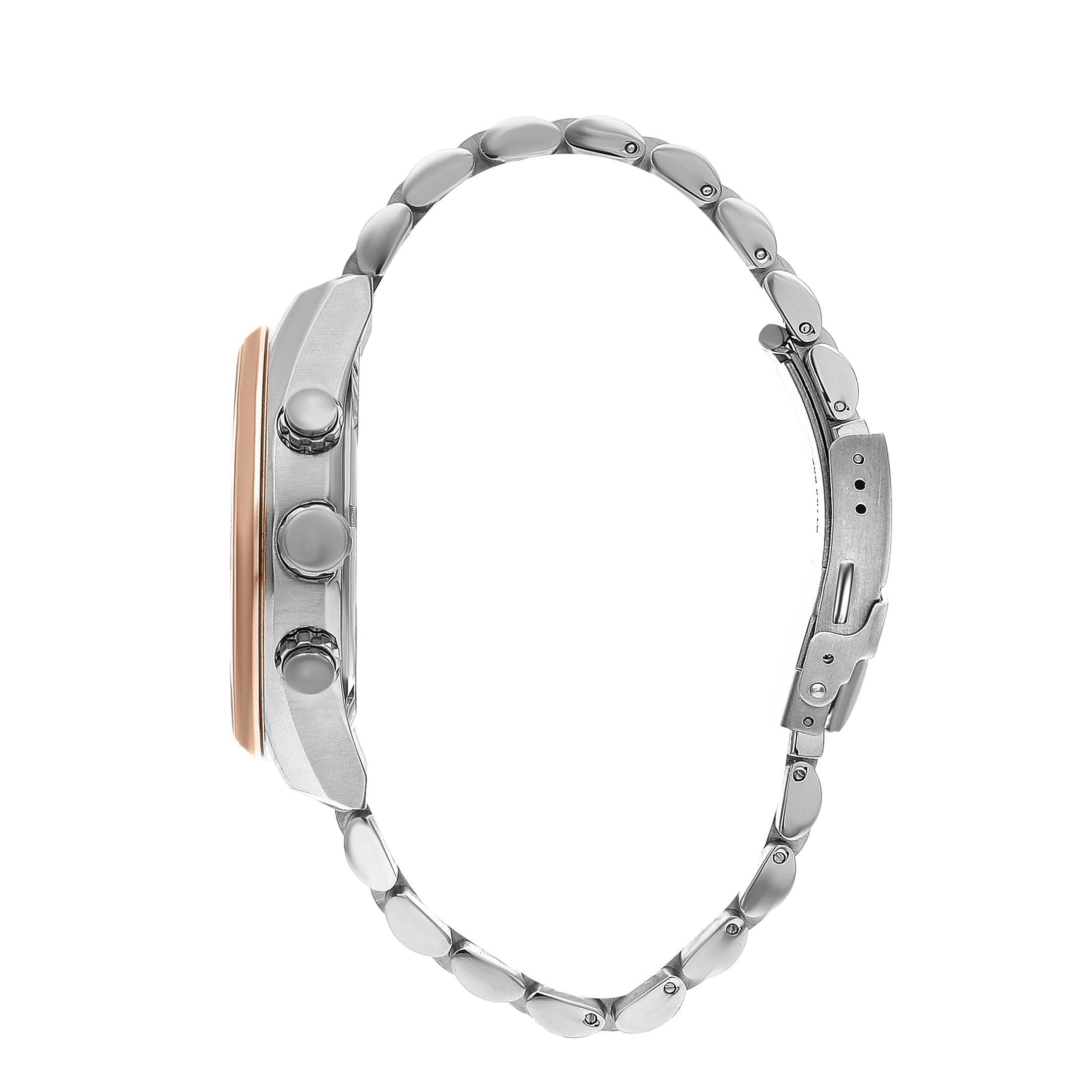 Quantum Unique Gun Dial Multifunction Two-Tone Watch PWG987.550