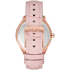 Michael Kors Sage Pavé MOP Dial and Pink Leather Strap Women's Watch - MK4820