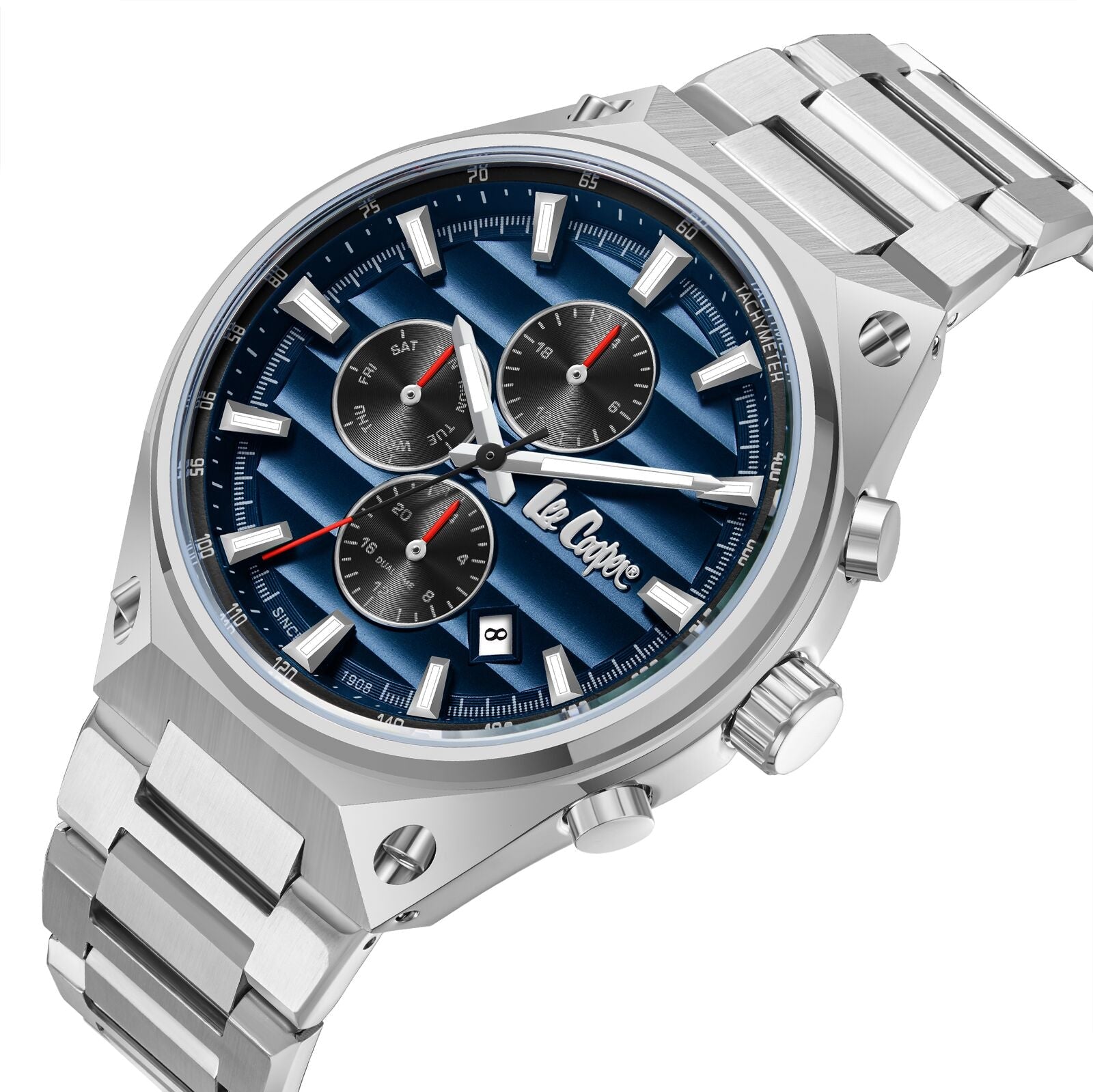 Lee Cooper Malo Chrono Blue Dial Silver Watch - LC08026.390 Secondary image
