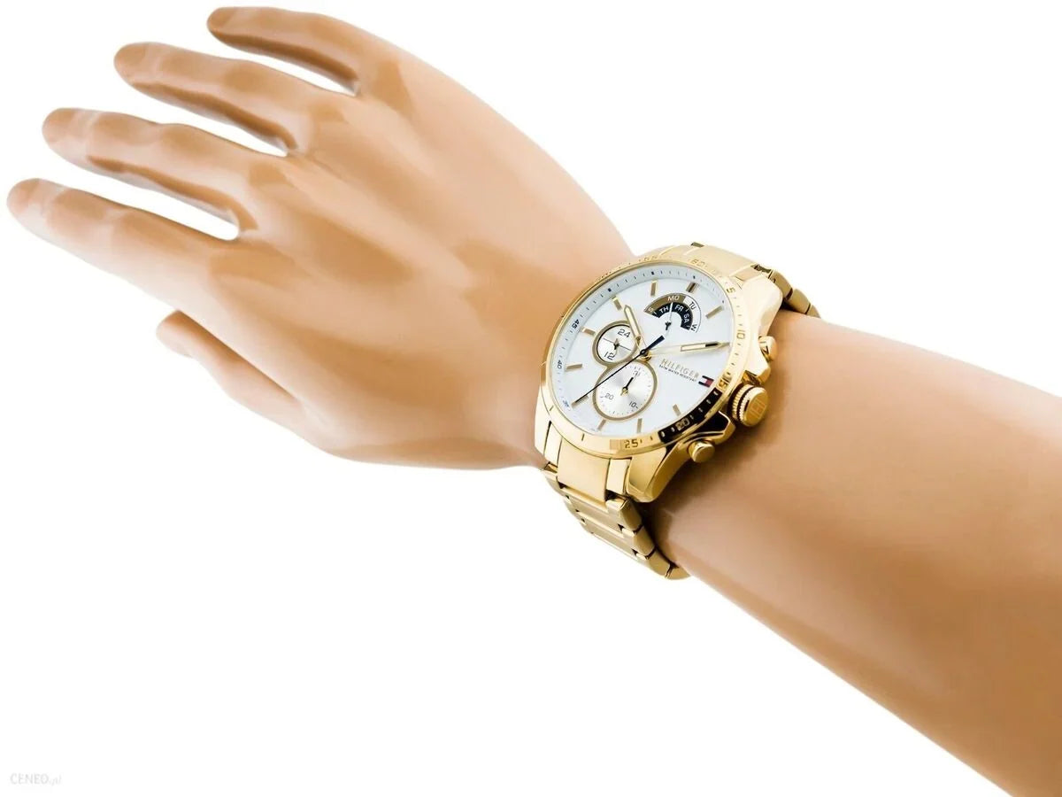 Tommy Hilfiger Iconic 48mm Gold-Tone Multifunction Men's Watch 1791538
