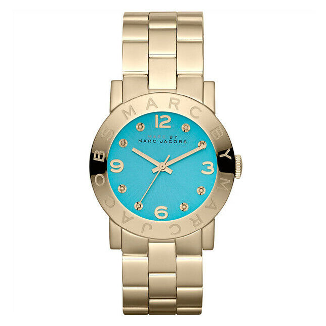 Marc By Marc Jacobs Amy Dinky Blue Dial Gold Watch MBM3229 Main image