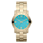 Marc By Marc Jacobs Amy Dinky Blue Dial Gold Watch MBM3229