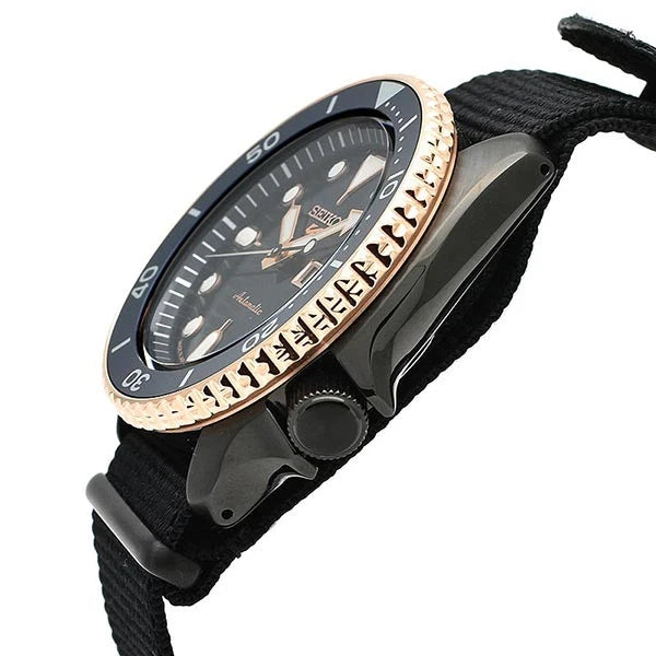 Seiko 5 Sports Black Men's Watch SBSA098 Secondary image