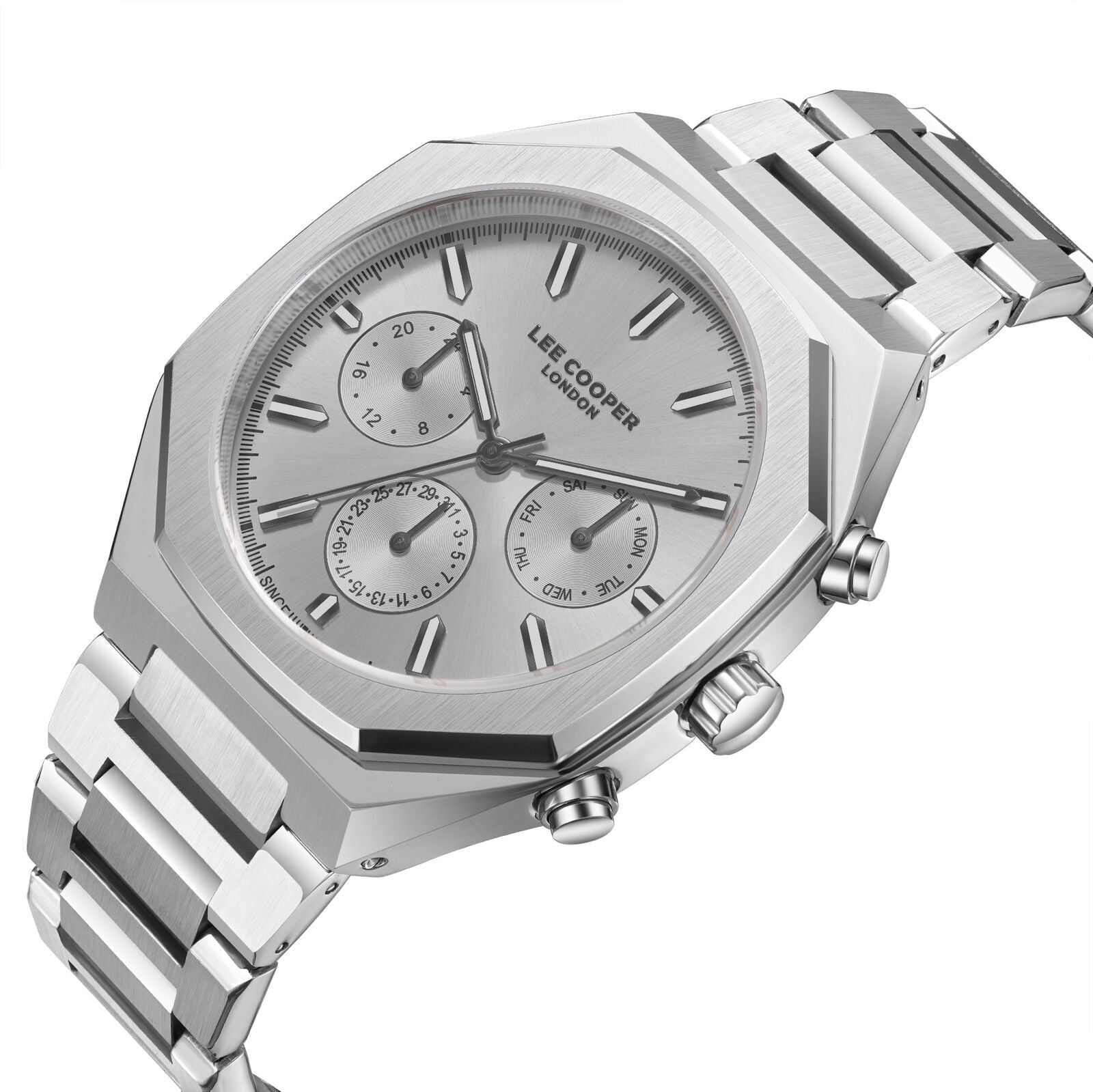 Lee Cooper Malo Multifunction All Silver Watch - LC08045.331 Secundaire afbeelding