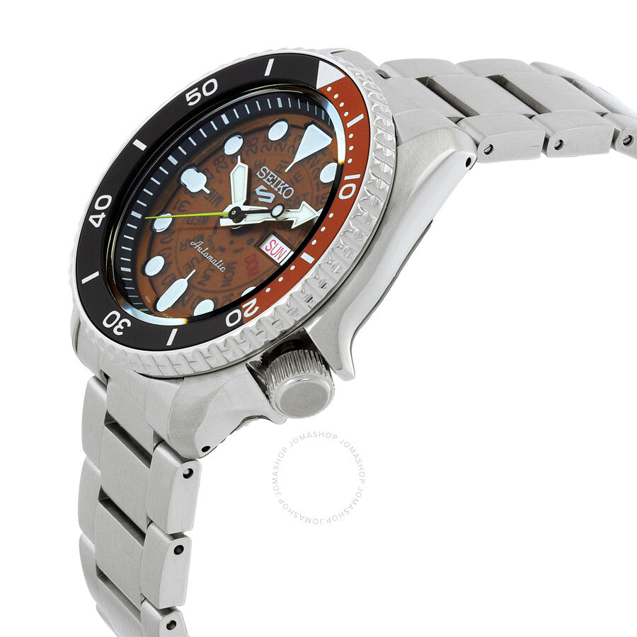 Seiko 5 Sports Automatic Brown Dial Men's Watch SRPJ47K1 Secondary image