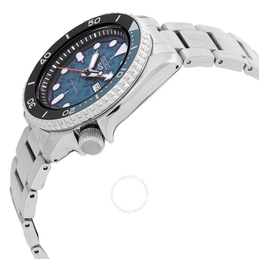 Seiko 5 Sports Automatic Teal Dial Men's Watch SRPJ45K1 Secondary image