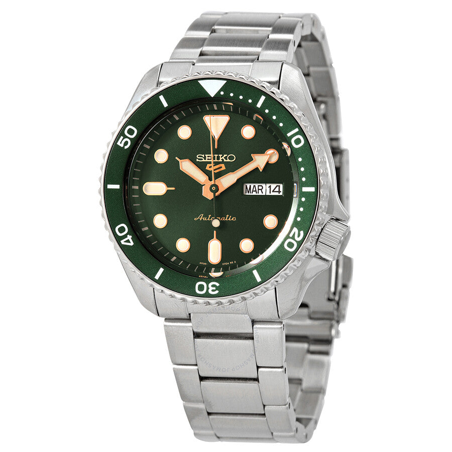 Seiko 5 Sports Automatic Green Dial Men's Watch SRPD63K1 Main image