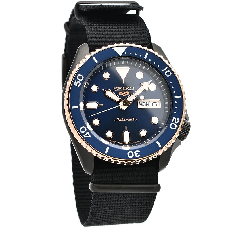 Seiko 5 Sports Black Men's Watch SBSA098 Main image